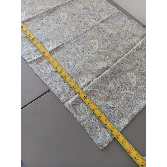 Raymond Waites Paisley Pillow Cases Set Of 2 QUEEN Green Purple 100% Cotton Boho - Picture 8 of 8